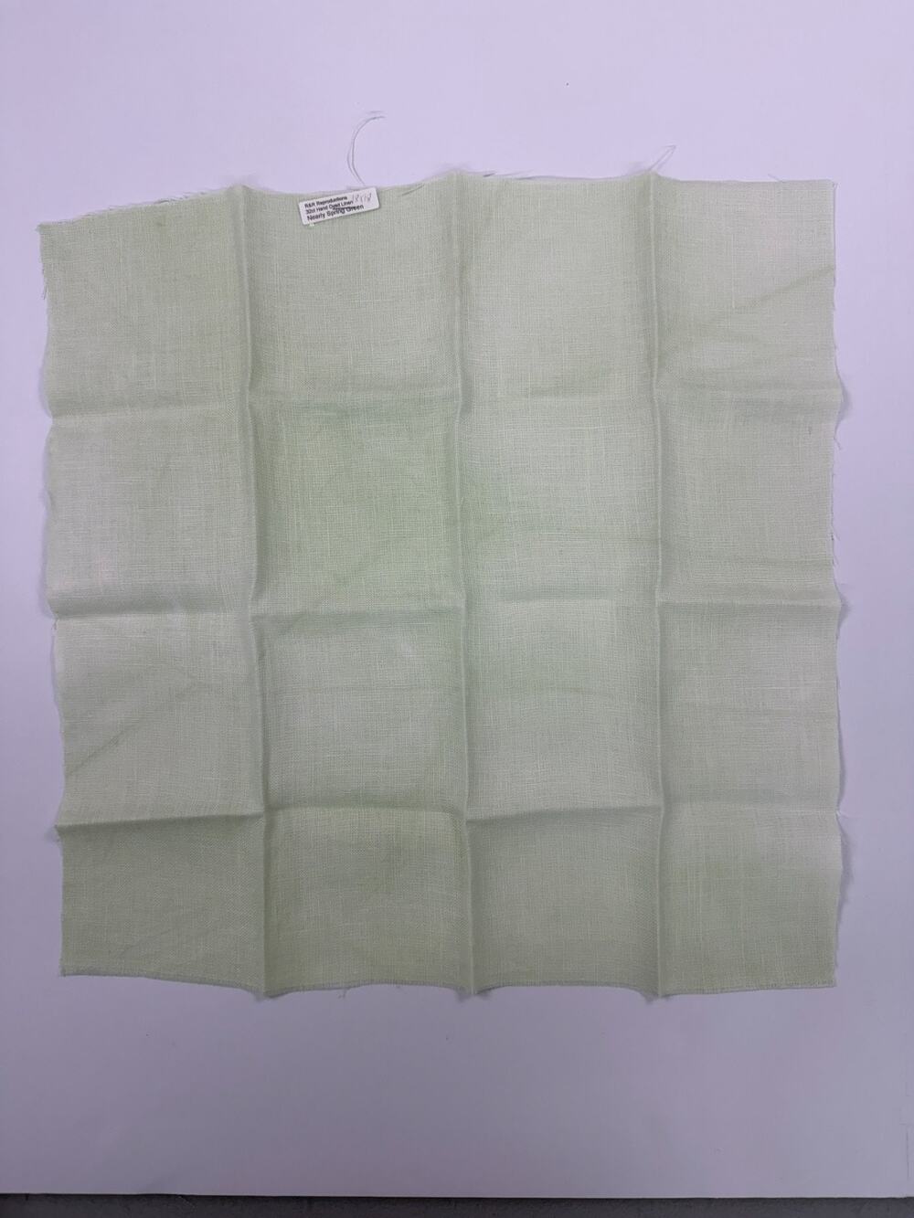 R&R Reproductions 32ct Hand Dyed Linen Nearly Spring Green 18x18 Cross Stitch